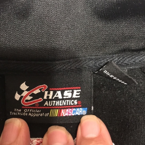 Chase Authentics Shirt Men S/M 1/4 Zip Pullover Black NASCAR #3 - Picture 6 of 11